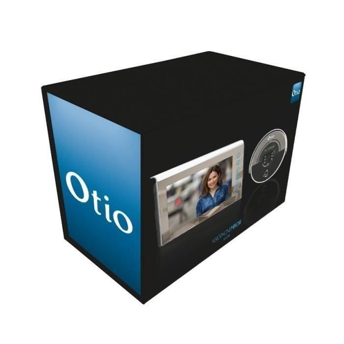 OTIO Visiophone 2 fils écran couleur 7 pouces LCD effet miroir avec mémoire interne