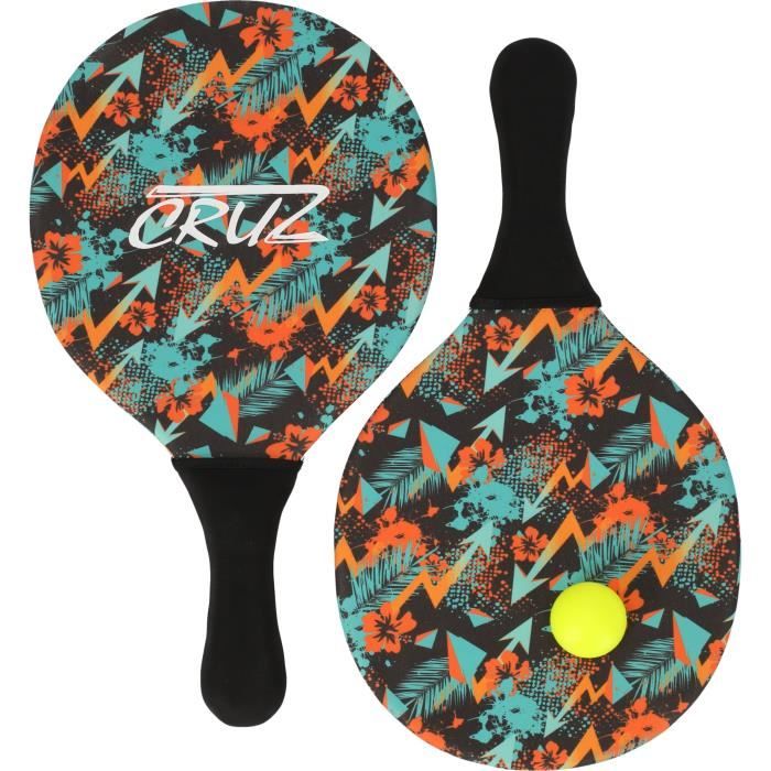 Set de Palas - CRUZ - Neopreno - 2 palas + pelota - Para piscina y playa