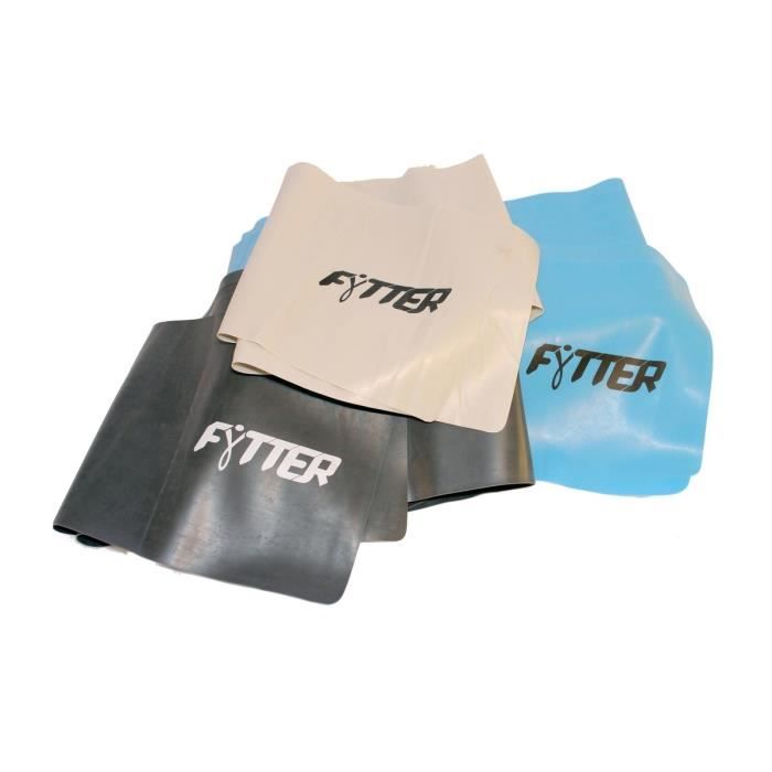 FYTTER Fitness band AFB03B, bandes en latex pour les exercices de tonification avec trois niveaux de résistance.