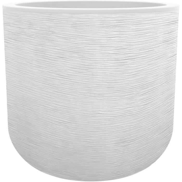 EDA PLASTIQUE - Pentola tonda 50 cm Graphit'Up - 67 L - Bianco limato