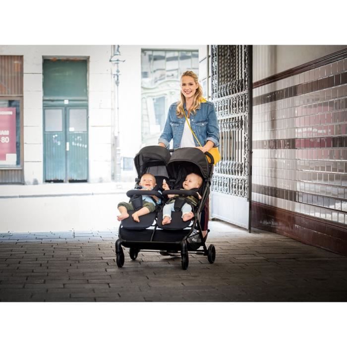 HAUCK Swift X Duo Double Stroller - Black