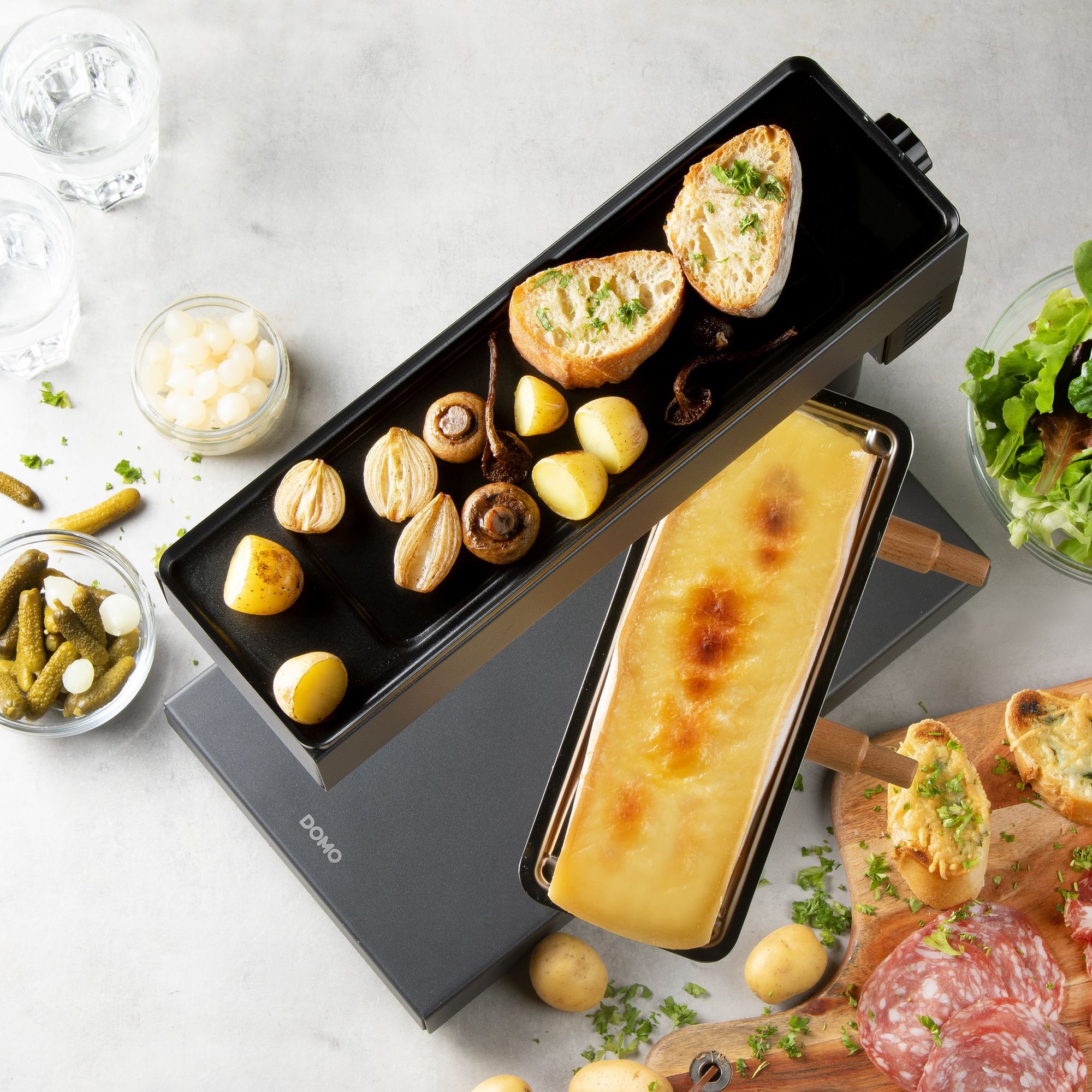Image secondaire de Appareil à Raclette DOMO M30 - 1000W avec Revêtement Antiadhésif