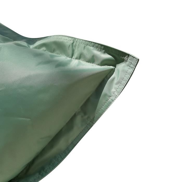 Pouf géant imperméable - Java - Toile 100% polyester - Vert sauve - 110 x 130 cm - COTTON WOOD