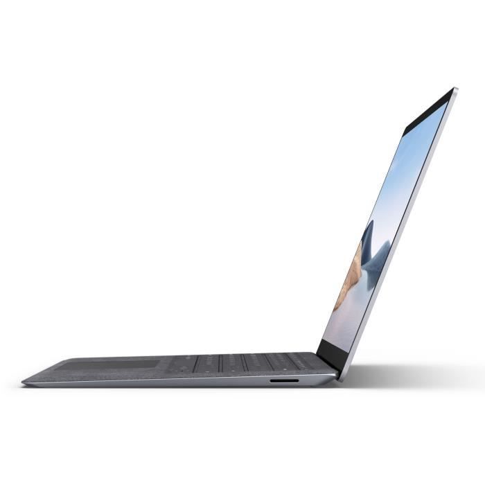 PC Portable - MICROSOFT Surface Laptop 4 - 13,5 - Intel Core i5 - RAM 8Go - Stockage 512Go SSD - Windows 10 - Platine - AZERTY