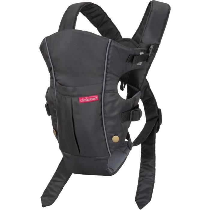 Marsupio INFANTINO - Swift - Ergonomico - Nero/Blu - Per Bambini da 0 a 24 mesi