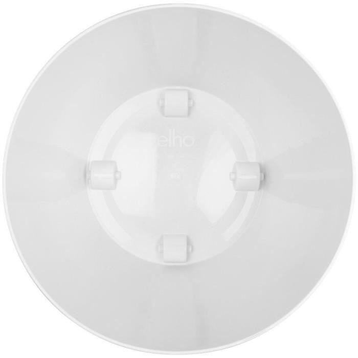 Image secondaire de ELHO Lot de 2 pots de fleur rond a roulettes Brussels - Ø35 x H33 cm et Ø39 x H36,5 cm - 55 L - Blanc