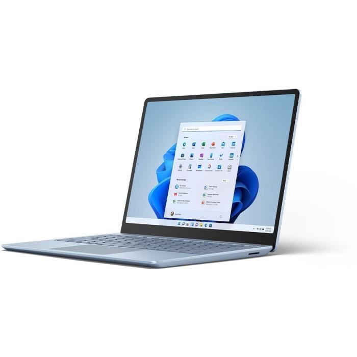 PC Portable - MICROSOFT - Surface Laptop Go 2 - 12,4 - Core i5 - RAM 8Go - Stockage 128Go - Windows 11 - AZERTY - Bleu Glacier