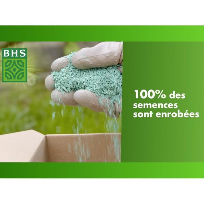 Image secondaire de Gazon - BHS - Gazon Bord de Mer 3kg | Résistant vent, sécheresse, salinité | Beau gazon d'été, esthétique et robuste.