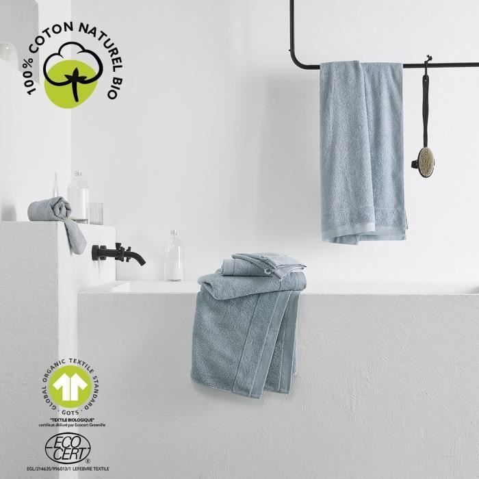 Image secondaire de Maxi drap de bain - TODAY - 90 x 150 cm - Coton - Organic Acier