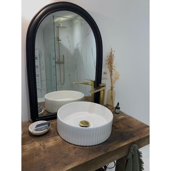 Image secondaire de Edouard Rousseau - Mitigeur Lavabo GLOSS HAUT - Laiton Brossé