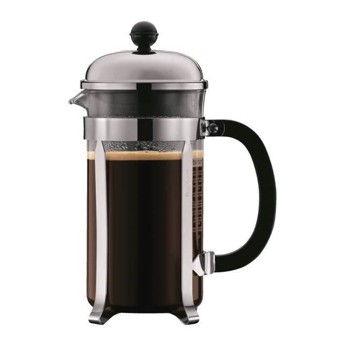 Image secondaire de BODUM CHAMBORD Set cafetiere a piston - 8 tasses - 1L - Gris - Avec 2 verres double paroi Pavina 0,35l