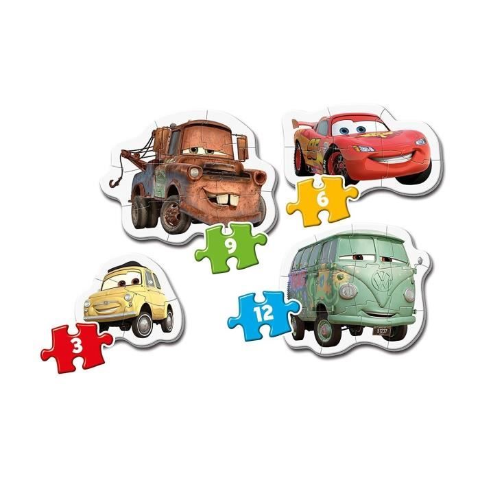 Image secondaire de CLEMENTONI - My First Puzzles - Cars - Puzzle évolutif 3-6-9-12 pièces - Mixte - À partir de 2 ans