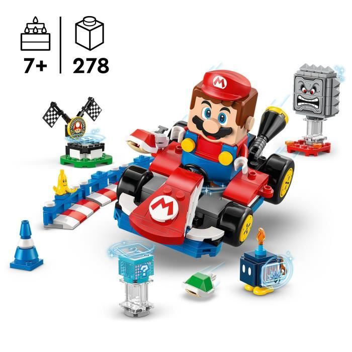 Image secondaire de LEGO Mario Kart 72043 Mario Interactif et Kart Standard - Jouet enfant des 7 ans