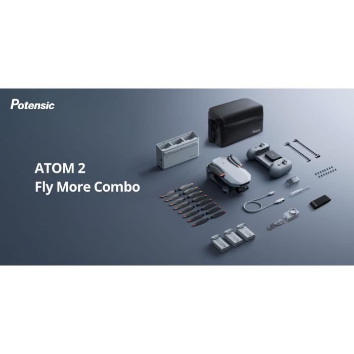 Image secondaire de Drone - POTENSIC - ATOM 2 - Fly More Combo - Caméra HD/4K - GPS intégré - Autonomie de 15-25 minutes - Portée de 300 metres