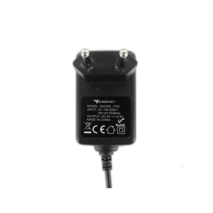 Subsonic - Chargeur secteur Type C pour Nintendo Switch Console et Accessoires - Power & Play adapter