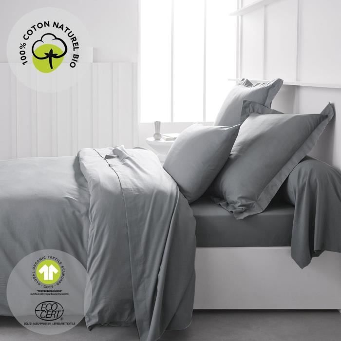 Image secondaire de Parure de lit - TODAY - 240 x 260 cm - Coton 100% - Organic - GOTS et oeko-Tex