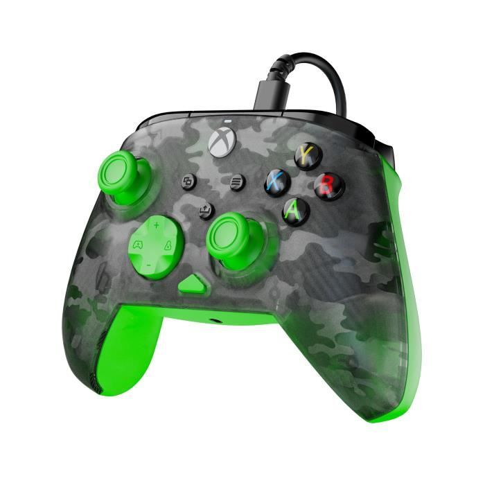 Image secondaire de Manette de jeu - Xbox Series X|S, Xbox One et PC - Rematch Core - RGB - Filaire - Camouflage Noir / Vert - TURTLE BEACH