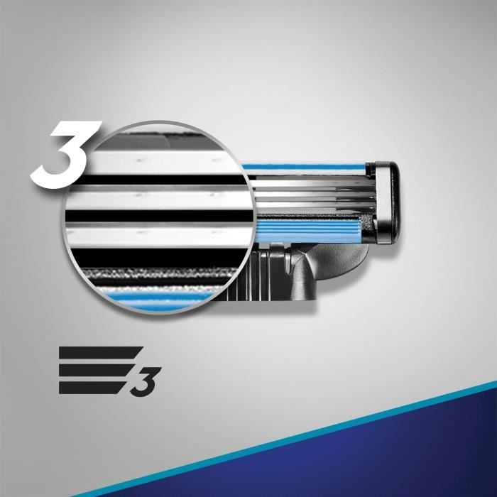 GILLETTE Lames de rasoir Mach3 Start x12