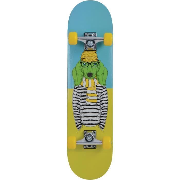 SCHILDKROT - Skateboard Kicker Green Dog 31 - 79 x 20 - Jaune