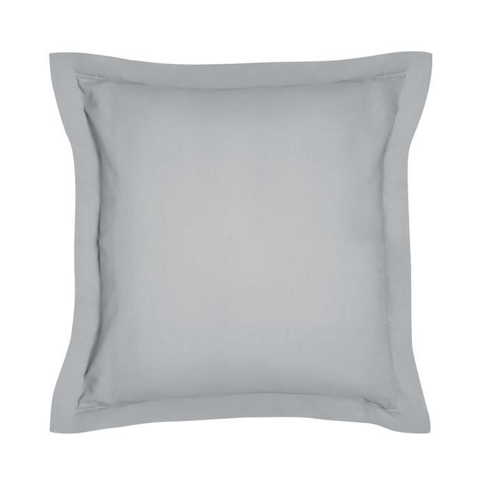 Cuscino cuscino oggi essenziale - 63 x 63+5 cm - 100% una cotone - acciaio