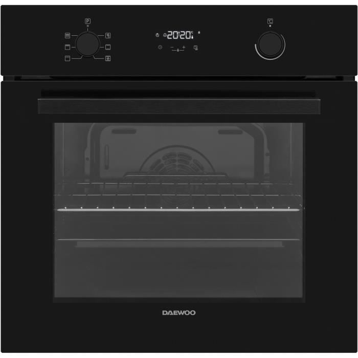 Four encastrable DAEWOO avec pyrolyse et chaleur tournante - Noir
