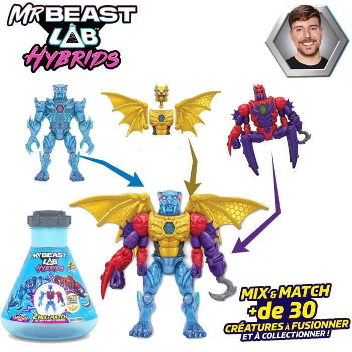 Image secondaire de Pack de 2 figurines - MRBEAST LAB - Mix & Match - 2 FIG HYBRIDS + Moitié de figurine DRAGON