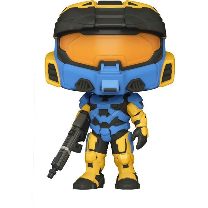 Figurine Funko Pop! Halo : Spartan Mark VII w/ VK78 Commando Riffle - Jaune/Bleu