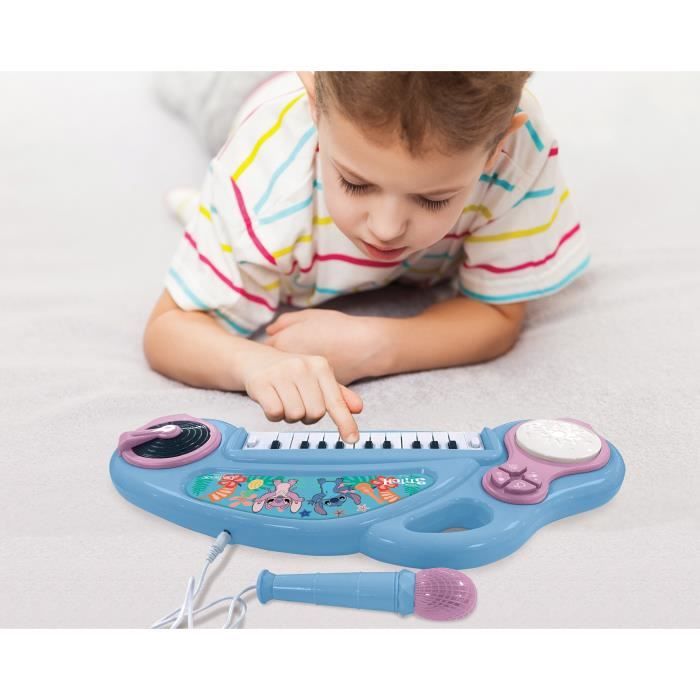 Image secondaire de Piano Électronique Enfant Stitch avec Micro et Effets Lumineux