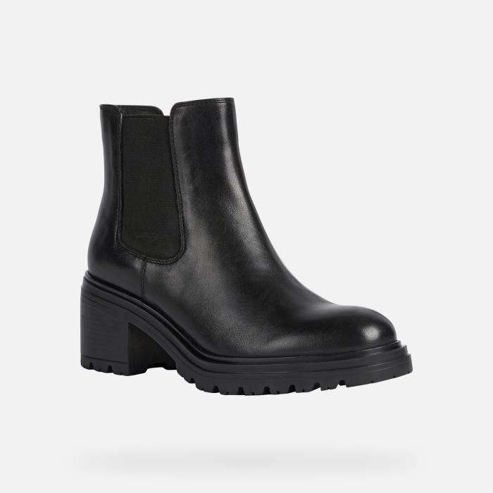 GEOX D Damiana Bottes Noir Femme