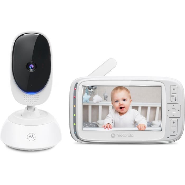 Babyphone con video connesso - MOTOROLA - Audio bidirezionale - Rilevazione movimento e suono-Visione notturna - VM85