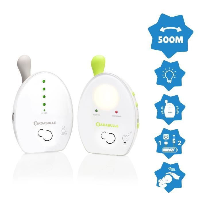 Badabulle Baby Online 500m Babyphone Audio avec Veilleuse
