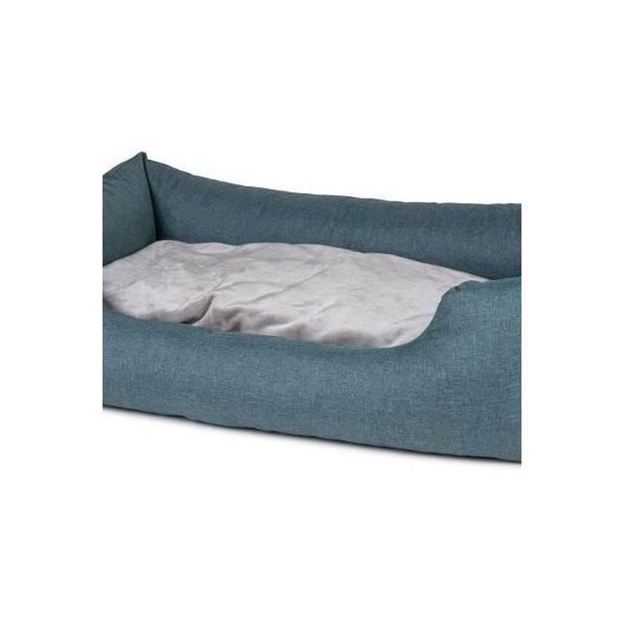 VADIGRAN Panier carré Ares - 100 cm - Turquoise - Pour chien