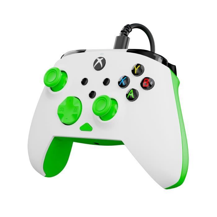Image secondaire de Manette de jeu - Xbox Series X|S, Xbox One et PC - Rematch Core - RGB - Filaire - Blanc / Vert - TURTLE BEACH