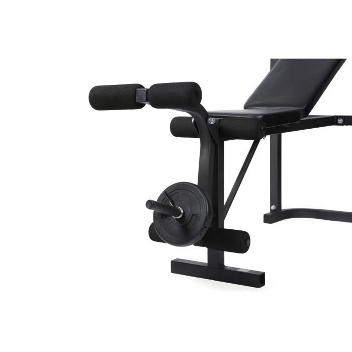 OFITNESS Banc de musculation avec barre + Poids 21 kg inclus