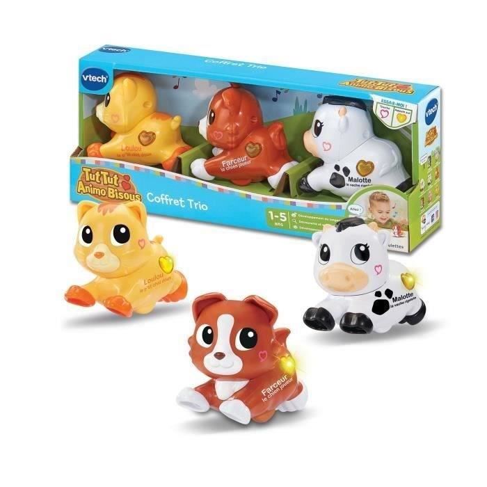 VTECH - TUT TUT ANIMO BISOUS - COFFRET TRIO (CHIEN + CHAT + VACHE) - Multicolore