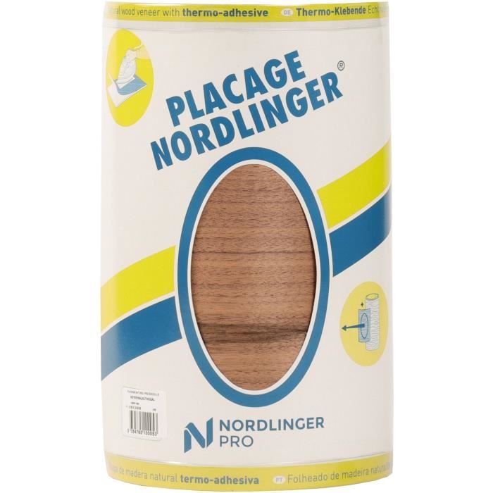 Image secondaire de Placage - NORDLINGER PRO - 0.25 m x 2.50 m - Pré-encollé - Noyer