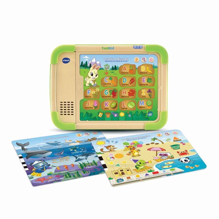 VTECH - Play Green - Tactikid, ma Tablette Educative - Jouet Bois FSC