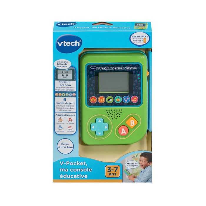 VTECH V-Pocket Console Éducative Interactive pour Enfants - Vert