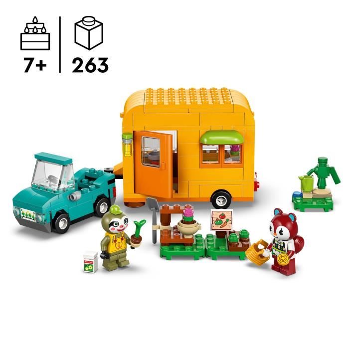 Image secondaire de LEGO Animal Crossing 77054 Caravane et stand de jardinage de Racine - Jouet voiture