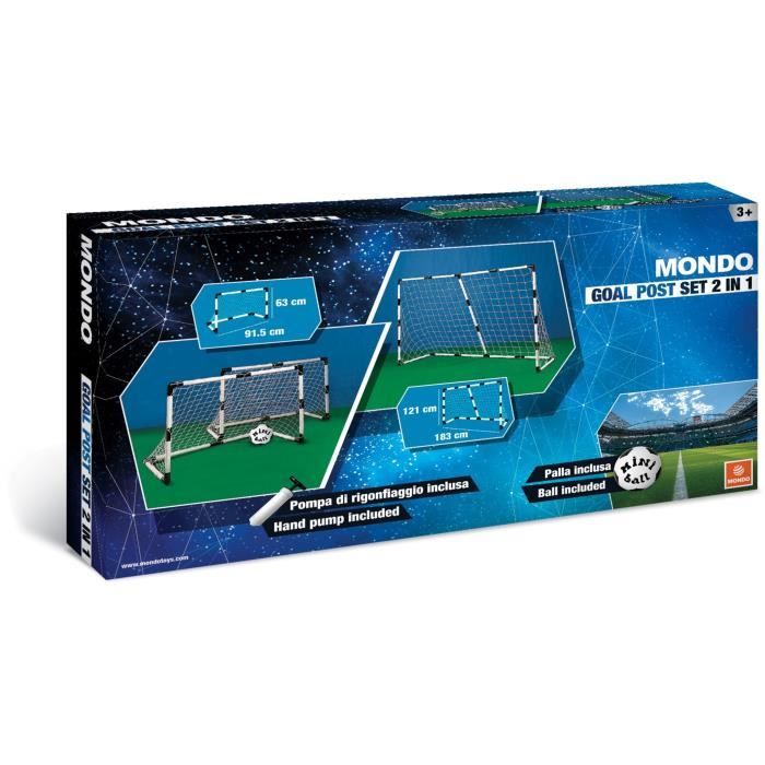 Image secondaire de Set de football 2-en-1 - MONDO - Kit 2 mini cages foot modulables + BioBall Mini Ball