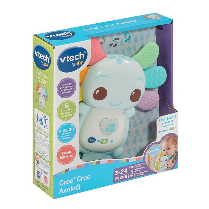 Image secondaire de Doudou Axolotl VTECH BABY - Bleu Éveillant pour Bébé