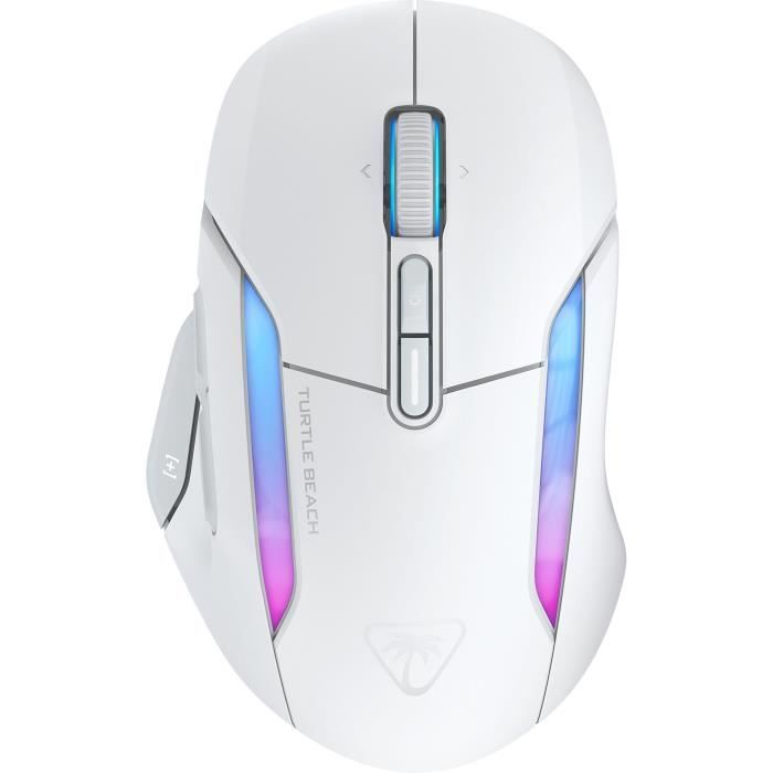 Mouse da gioco wireless - Turtle Beach Kone™ II Air - Ergonomico - Bianco, Bluetooth, 26.000 DPI, volante 4D