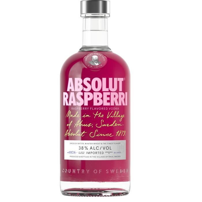 Absolut - Raspberri - Vodka aromatis�e - 38,0% Vol. - 70cl