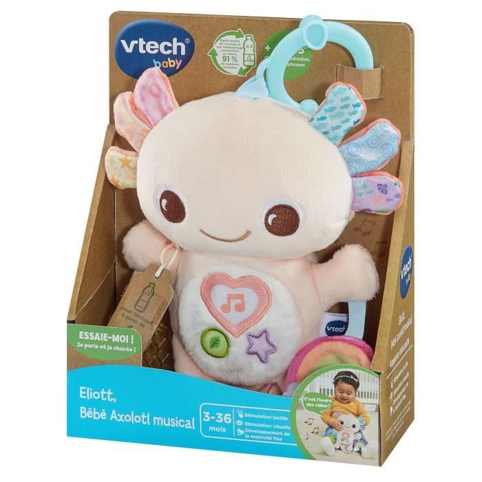 Image secondaire de VTECH ELIOTT, BEBE AXOLOTL MUSICAL (BOUTEILLES PLASTIQUE RECYCLÉES)