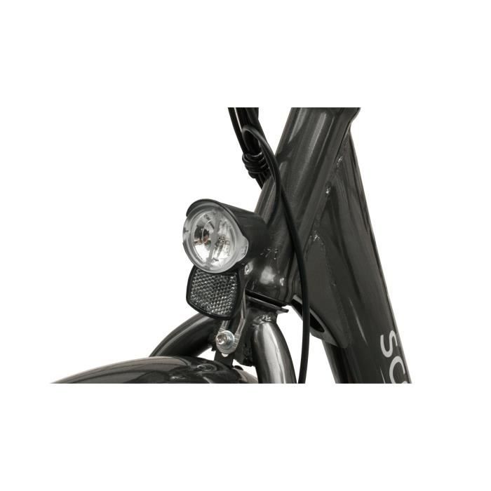 Vélo Électrique - SCOOTY - Scooty City 26 Plus - 26'' Gris 6 vitesses Batterie 10 Ah - Autonomie 40 km