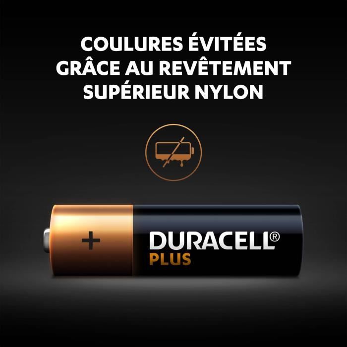 Duracell Plus Piles alcalines AA, 1,5V LR6 MN1500, paquet de 20