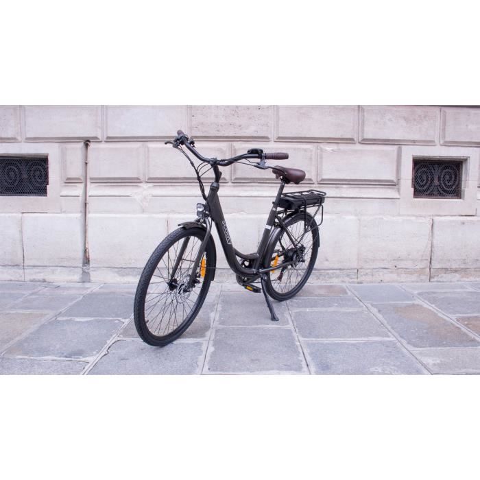 Vélo Électrique - SCOOTY - Scooty City 26 Plus - 26'' Gris 6 vitesses Batterie 10 Ah - Autonomie 40 km