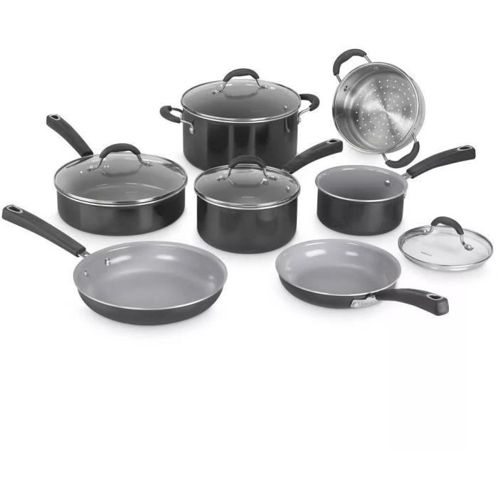 Batterie de Cuisine Céramique Antiadhésive 11 Pièces - CUISINART
