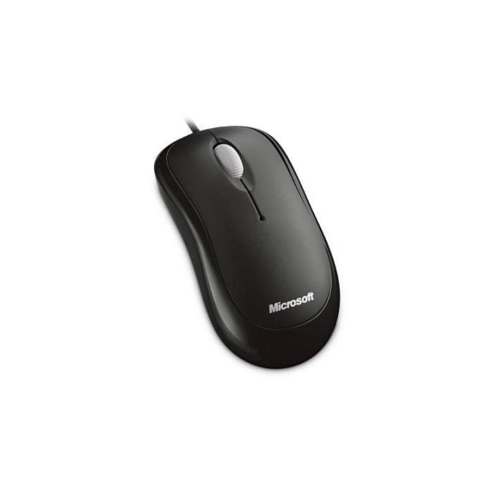 MICROSOFT Basic Optimal Mouse - Souris optique - 3 boutons - Filaire USB - Noir