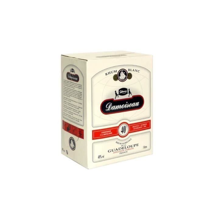 Image secondaire de Rhum Damoiseau - Rhum agricole blanc - Guadeloupe - 40%vol - BIB 5 Litres